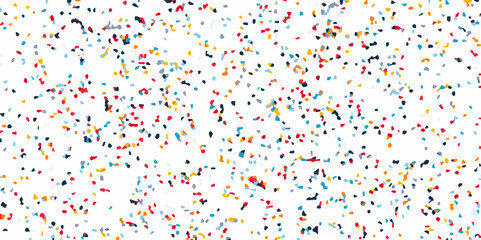 Confetti style colorful watercolor paint splash garlands and streamers party background. Colorful splash Texture Isolated on White Panoramic Background. Colored Stains and Blots.