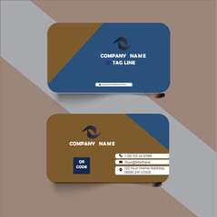 Luxury business card. Design with trendy pattern minimalist business card.Minimal Corporate Business card.