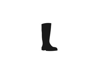 rubber Gumboots silhouettes icon. Vector illustration of gumboots icon. isolated on clean background for your web mobile app logo design. Black white vector. Isolated on a white background.
