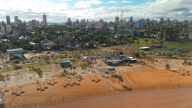 Bahia El Brete Beach in Posadas, the captivating coastal city and capital of Misiones, Argentina.