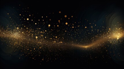 A meticulous arrangement of dots forming an abstract luxury background, with gold particles shimmering throughout