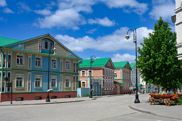 Merchant houses on the Kayum Nasyri street in Kazan