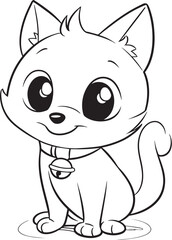 coloring page cat