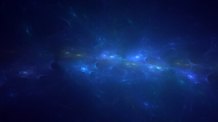 3D manual rendering abstract fractal polygon background 