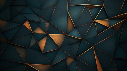 minimalist mathematics, hyperbola parabola patterns, kaleidoscopic, copper-leaf on textured dark-teal paper, copy space, 16:9 - obrazy, fototapety, plakaty