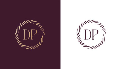 DP logo design vector image