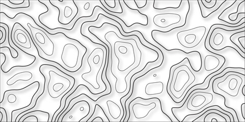 Obraz premium Sea depth topographic landscape surface for nautical radar reading. Topography grid map. Stylized topographic contour map. Cartography mountain relief. Abstract lines or wavy backdrop background.