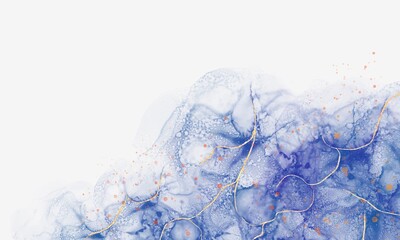 Purple Watercolor Brush Alcohol Ink Graphic Wallpaper