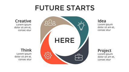 Infographic elements design for presentation, can be used for presentation, workflow layout, diagram, annual report, web design.