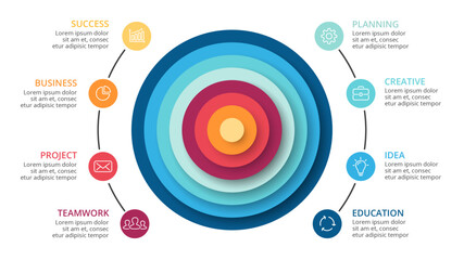 Infographic elements design for presentation, can be used for presentation, workflow layout, diagram, annual report, web design.