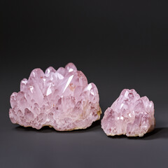 Beautiful rose quartz stones. Beautiful quartz stones. Rose quartz. Quartz gemstones. Brilliance and shine of quartz. Beautiful and unique stones.