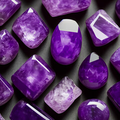 Purple amethyst.Beautiful purple amethyst stones.Jode with purple amethyst. Stunning and unique amethyst stones