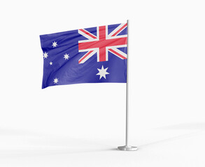 Australia national flag on white background.