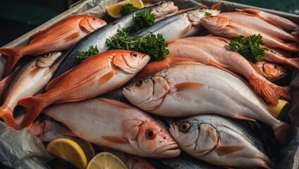 fresh fish for sale at the market