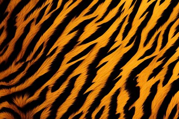 texture background skin Tiger color stripes pattern animal zoo camouflage vertical surface bengal seamless savanna repeat line interior - obrazy, fototapety, plakaty