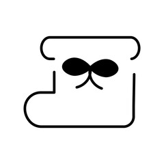 sock glyph icon