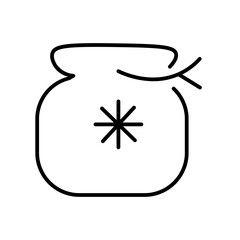 bag glyph icon