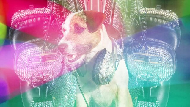 disco dog in party setting