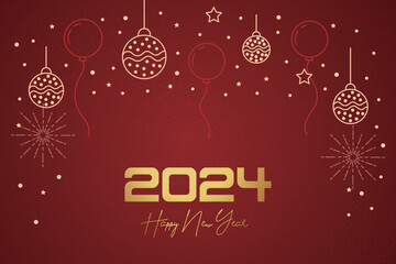 Fototapeta premium Beautiful fireworks sparkling background celebrating anniversary