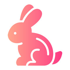 Obraz premium rabbit Gradient icon