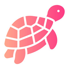 Obraz premium turtle Gradient icon
