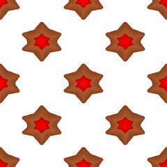 Pattern homemade cookie different taste in pastry biscuit