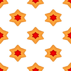 Pattern homemade cookie different taste in pastry biscuit