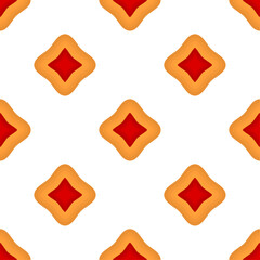 Pattern homemade cookie different taste in pastry biscuit