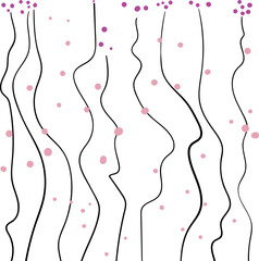 Magic abstract background with lights or glowing pollen or spores