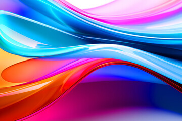 Colorful Dynamic Glass Curve Background