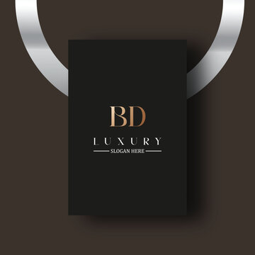 BD logo design vector image