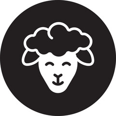 sheep glyph icon