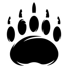 bear paw print silhouette