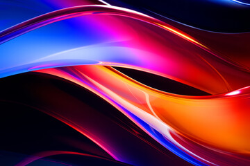 Colorful Dynamic Glass Curve Background