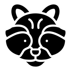 raccoon Solid icon © Barudak Lier