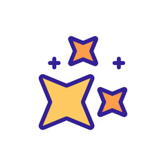 Star icon symbol vector image. Illustration of rating quality and review winner customer graphic design image