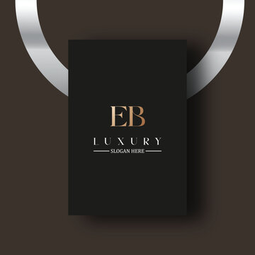 EB logo design vector image