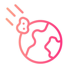 Obraz premium catastrophe gradient icon