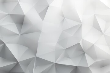 design shapes triangle textured poly low background Gray Abstract white polygon polygonal geometric texture pattern origami wallpaper light illustration mosaic - obrazy, fototapety, plakaty