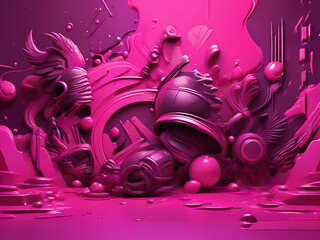 abstract pink neon punk background