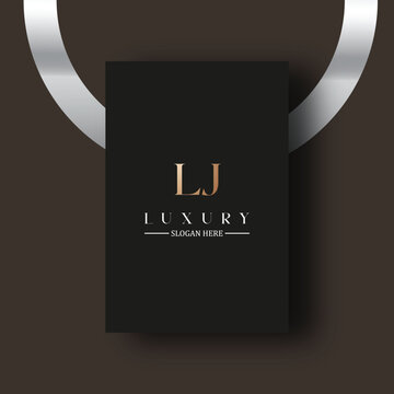 LJ logo design vector image