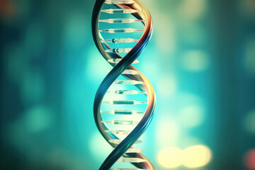 Intricate DNA Helix Encased within a Transparent Tube, a Vision of Genetic Wonders