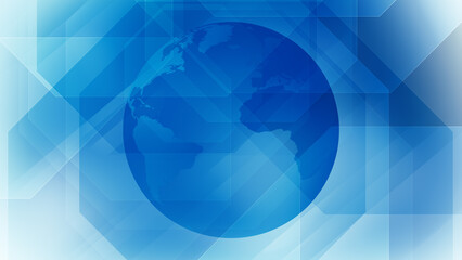 News background octagonal shapes in global communication and technology news bring bright and futuristic backdrop to worldwide information sphere