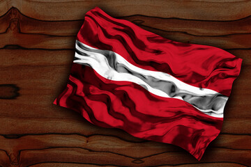 National Flag of Latvia. Background  with flag  of Latvia