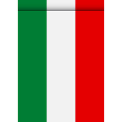 Hungary flag or pennant isolated on white background. Pennant flag icon.