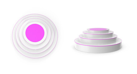 podium on transparent background