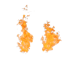 fire flames on transparent background