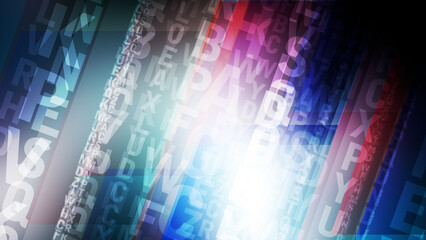 Typography random characters and alphabet create typographic design of chaotic disorder, creative chaos encrypted in shifting typography pattern, forming unpredictable abstract background © Pablo Lagarto