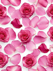 a pink rose petals
