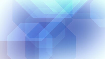 Technology background with abstract octagon pattern on white bright science and blue geometric template creating dynamic pattern wallpaper for futuristic concept design